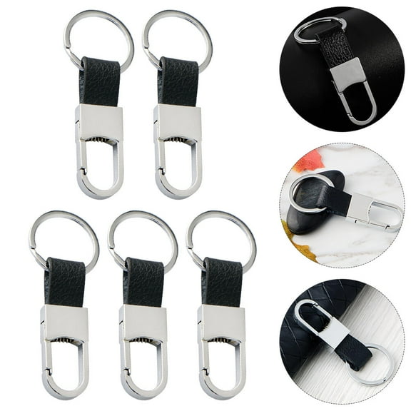 Luxshiny 5 Pcs Metal Carabiner Keychain Clip Sturdy Design Assorted Color for Daily Use