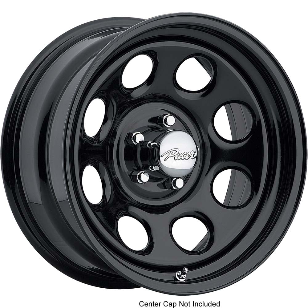 Pacer 297B Soft 8 Black 15x8 Wheel Rim 5x4.75" (5x120.65) 12mm