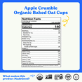 thumbnail image 3 of MadeGood Mornings Organic Apple Crumble Baked Oat Cups, 5 Count, 1.23oz, 3 of 9