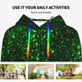 thumbnail image 4 of Haiem Green Sparkling for Women's Fashion Hoodies & Sweatshirts with Kangaroo Pocket,Hooded Sweatshirt with Eye-catching Drawstrings-Small, 4 of 7