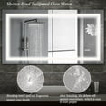 thumbnail image 6 of 60" x 32" LED Bathroom Mirror with Anti-Fog and Touch Sensor – Modern Frameless Lighted Wall Mirror for Bathroom Vanity,, 6 of 8