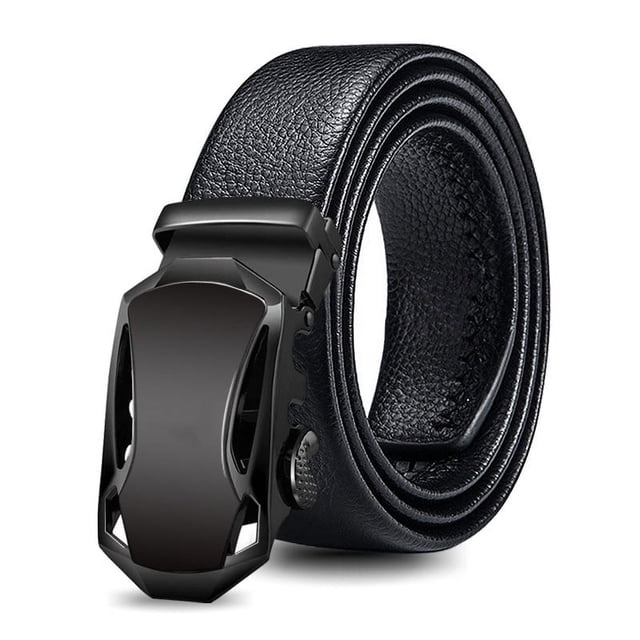 ER Cinturón de hombre Cinturón de hombre de negocios de ocio Cinturón de vaca Cinturón de regalo de hombre ajustable automático brillar Electrónica