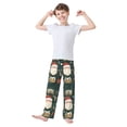 thumbnail image 2 of FORMRS Boys Pajama Pants with Pockets Size 13-14Y Kids Lounge Sleep Bottoms, Green Christmas, 2 of 8
