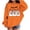 Orange, variant on Cethrio Girls Halloween Sweatshirts Size 6, Crew Neck Long Sleeve Printed Fall Winter Halloween Tops Orange