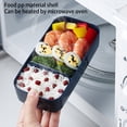 thumbnail image 4 of Naiovety Fiambrera Food Fresh Keep Container Bento Cajas de horno de microondas de doble capa Mostrada Negro, 4 of 6