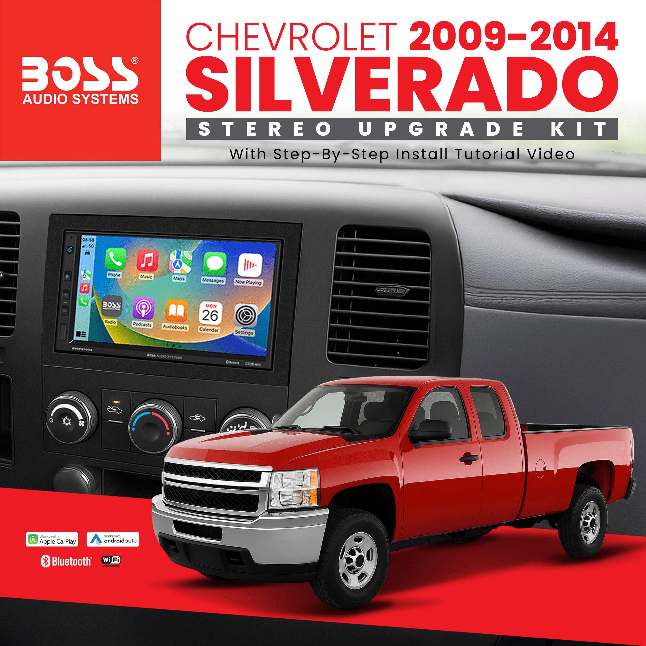 Boss Audio Systems Chevrolet Silverado 2007-2013 Factory Stereo Upgrade Kit