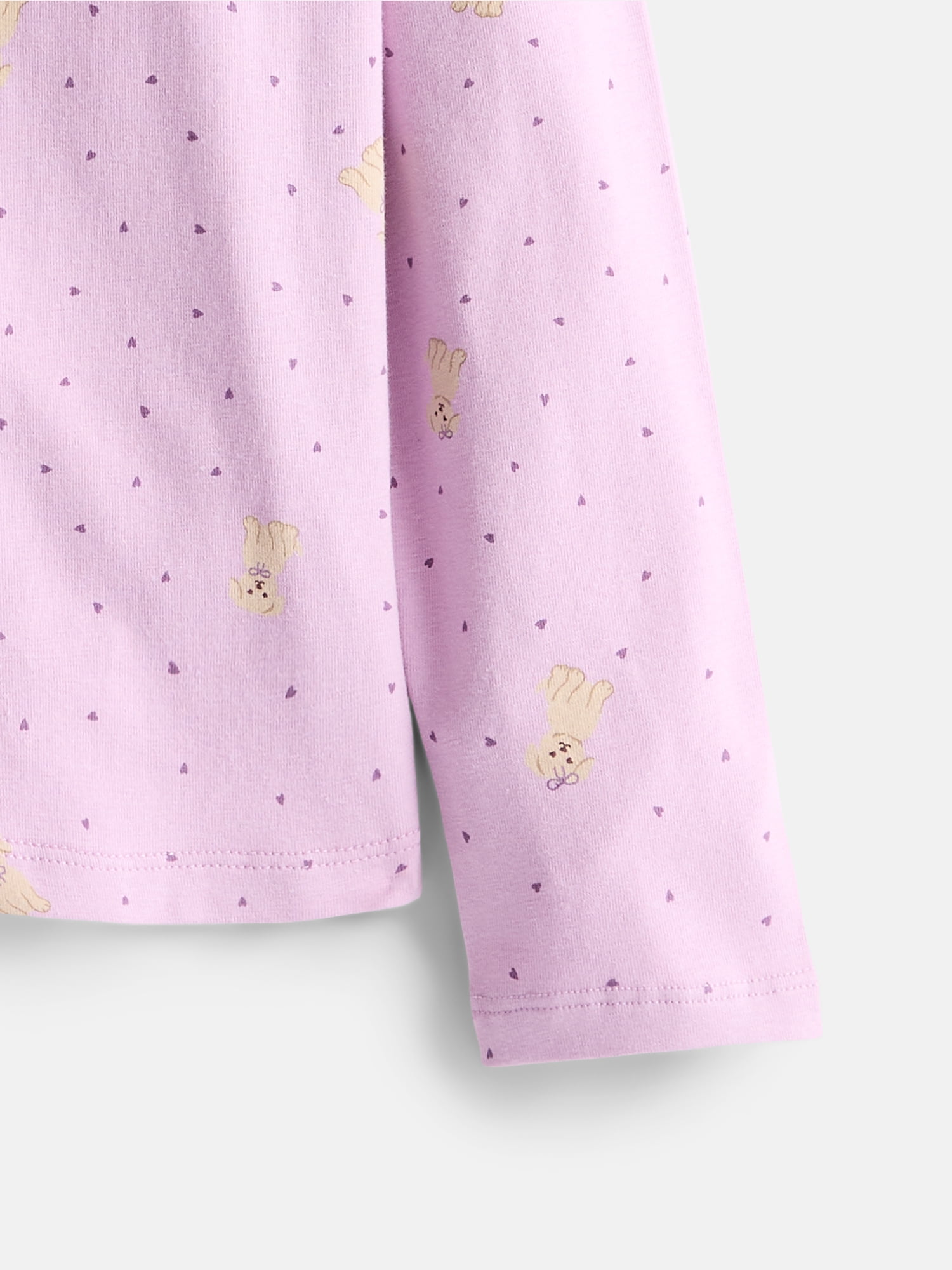 Wonder Nation Girls Printed Tee with Long Ruffle Sleeves, Sizes 4-10