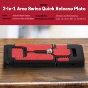 3Pod 2-In-1 Arca Swiss Quick Release Plate for Cameras and Smartphones