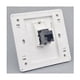 thumbnail image 3 of Double Pass Through Gigabit CAT6 Network Socket Female to Female RJ45 LAN Faceplate Straight Internet Jack, 86x86mm 1st, 3 of 5