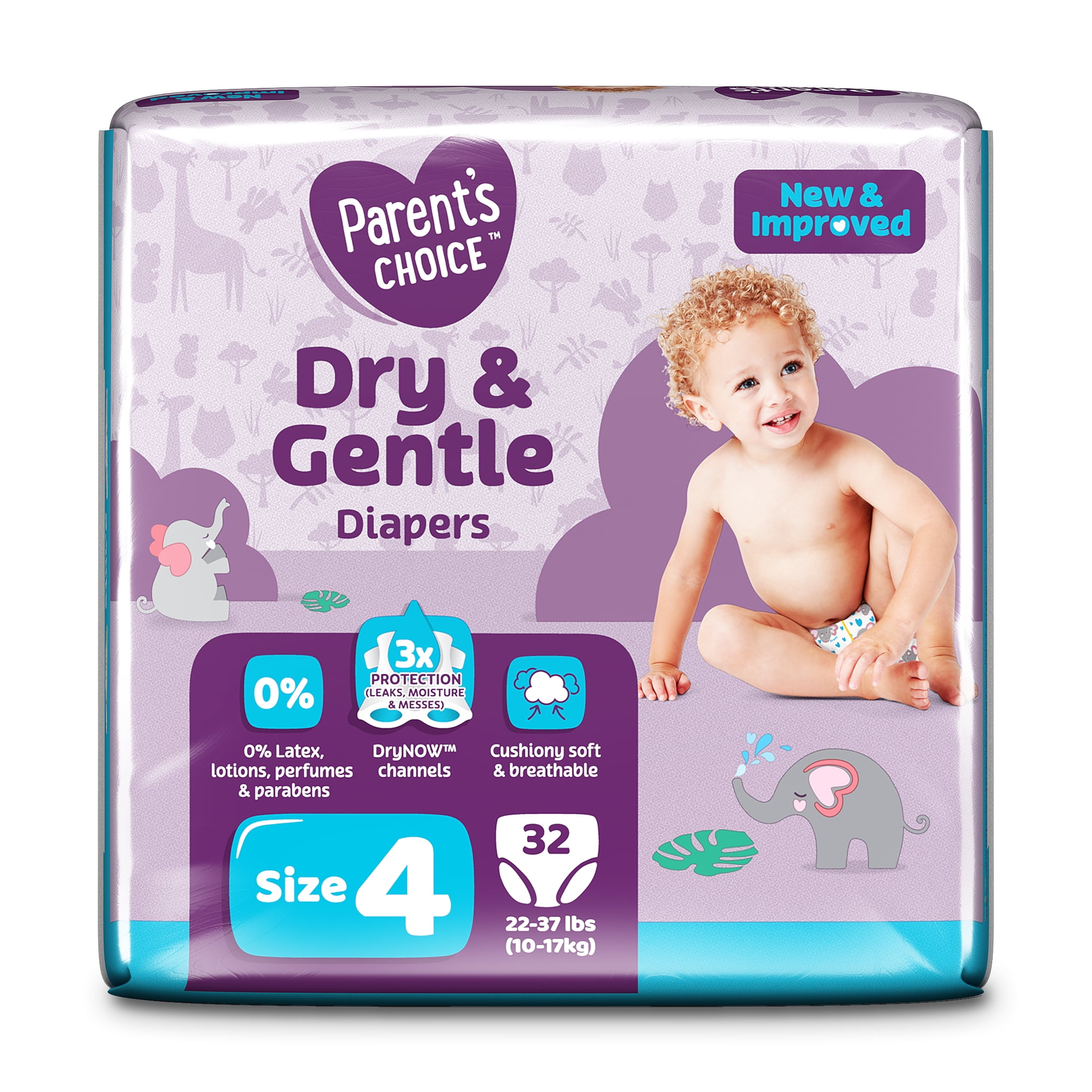 Parent's Choice Dry & Gentle Diapers Size 7, 120 Count (Select for More  Options)