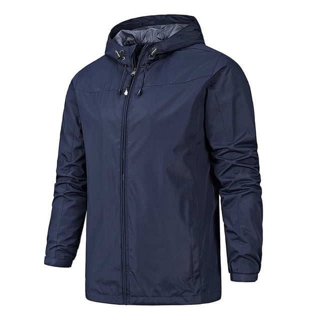 Weiqiqre Jacket for Men Waterproof Sport Snow Ski Outdoor Mountaineering and Riding Tactical Jacket Coat Drawstring Hooded Overcoat Jacket