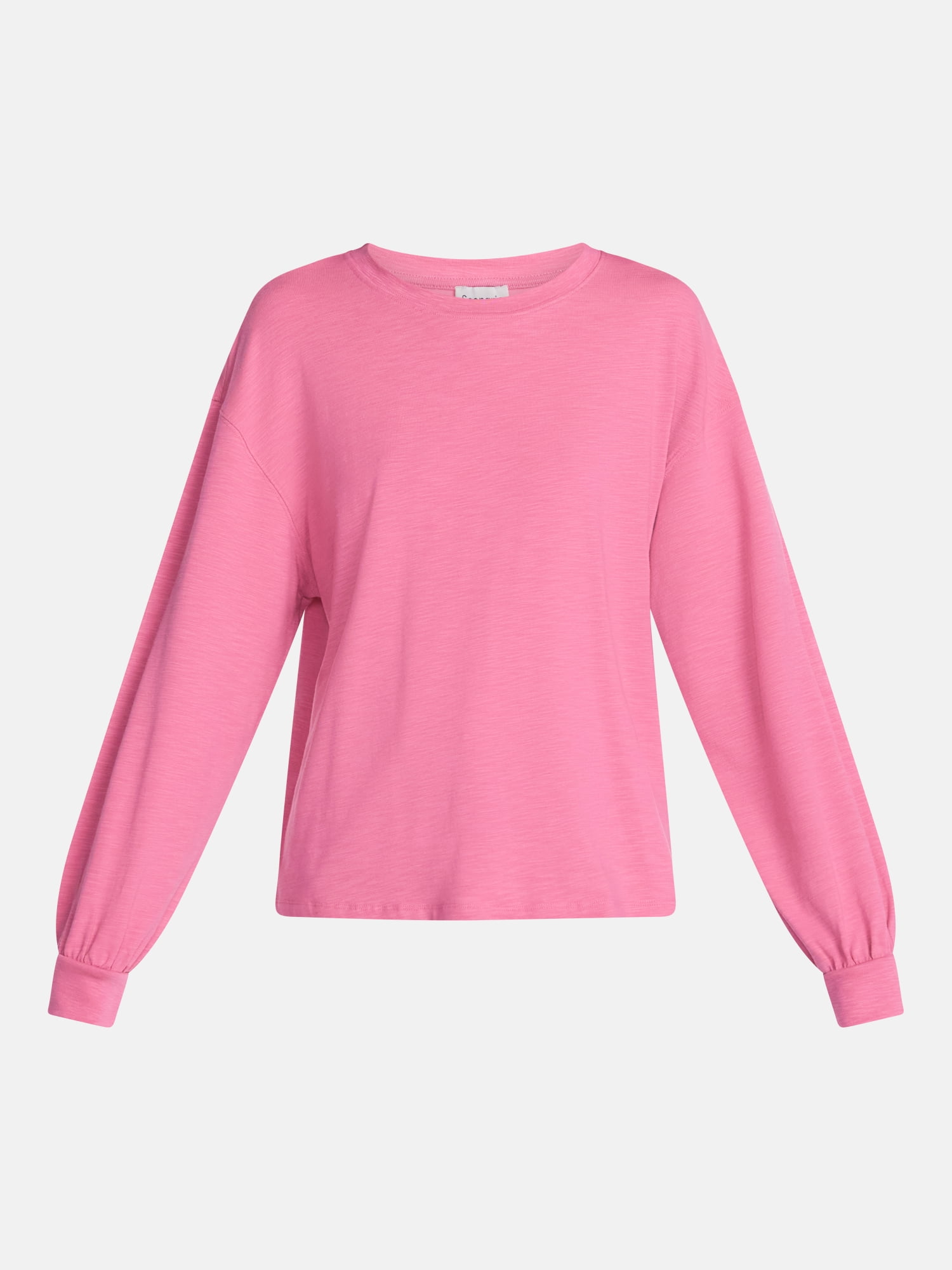 Scenario Women's Oversized Tee with Long Sleeves, Sizes XS-XXXL
