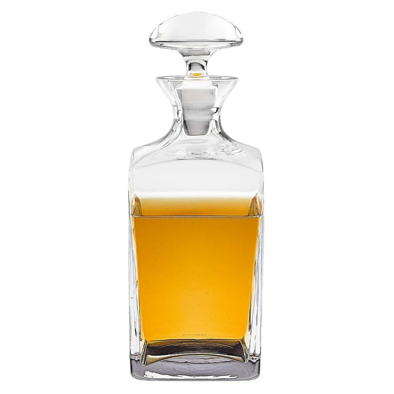 Mouth Blown European Crystal Scotch Or Whiskey Decanter 34 Oz Mouth Blown European Crystal Scotch Or Whiskey Decanter 34 Oz