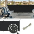 thumbnail image 1 of CJC Balcony Privacy Screen Cover, Privacy Screen Balcony Shield for Porch Deck Backyard Patio, 3'x20', Black, 1 of 9