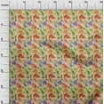 thumbnail image 2 of oneOone Viscose Jersey Pale Orange Fabric Palm Tree|Elephant & Dinosaur Craft Projects Decor Fabric Printed By The Yard 60 Inch Wide, 2 of 5