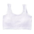 thumbnail image 1 of Girls Cotton Cropped Training Bra Seamless Cotton Cropped Sports Striped Tank Top, 1 of 2