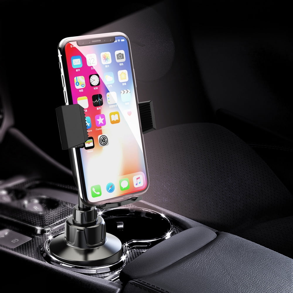 #68 UNIVERSAL HIGH QUALITY ADJUSTABLE CUP HOLDER PHONE MOUNT WITH EXTENDABLE NECK FOR BETTER VIEWING AND QUICK LOCK & RELEASE BUTTON
