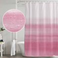 thumbnail image 4 of Pink White Shower Curtain Set with Hooks, Abstract Modern Brush Strokes Waterproof Fabric Bathroom Curtains Decor Home Accessories,66 X 72 Inch Long, 4 of 9