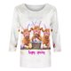 thumbnail image 5 of Camisetas de Pascua para Mujeres Pullover de Cuello Redondo Casual con Mangas de Tres Cuartos Y Estampado Lindo, Top de Poliéster de Ajuste Suelto para Fiestas de Primavera Y Uso Diario, 5 of 5