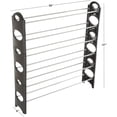 thumbnail image 2 of AIR-83-26-6 24 Pair 6 Tier Stackable Shoe Rack, Black, 2 of 4