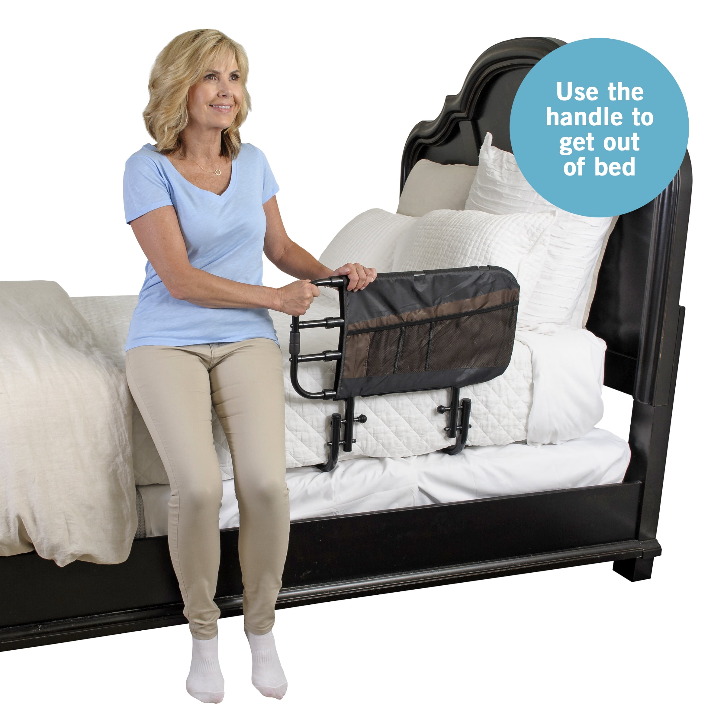 Foldable Bed Rail Safety Side Guard For Elderly Ist Handle Foldable Bed Rail Safety Side Guard For