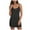 Black, variant on vigerkar Womens Summer Sleeveless A-Line Mini Dress 2025 Sexy Backless Spaghetti Strap Party Club Dresses White, M