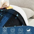thumbnail image 4 of Yayeee Throw Blanket for Couch Soft Warm 50" x 60" Sofa Chair Bed Decoration, Blue Butterfly, 4 of 7