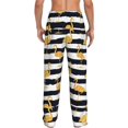 thumbnail image 3 of Daiia Gold Flamingo Men's Sleep Pant with Pockets and Drawstring,Pajama Pants-XX-Large, 3 of 9