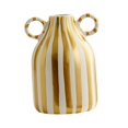 thumbnail image 4 of jifeng Decorative Flower Vase Ceramic Vase with Handle for Farmhouse Party Tabletop Gold, 4 of 9