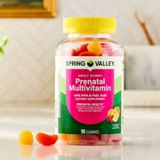 Spring Valley Prenatal Multivitamin Gummies with DHA and Folic Acid, 90 Count