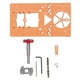 thumbnail image 2 of Abridor de orificios para bisagra, localizador de abridor de orificios para bisagras de carpintería de plástico y acero de aleación para 35mm, 2 of 14
