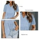 thumbnail image 2 of Camisa De Gasa Para Mujer Parte Superior De Gasa Holgada Y Suelta Para Mujer Dobladillo De Muñeca Transpirable Y Cómodo Para El Verano ANGGREK  Ropa, 2 of 6