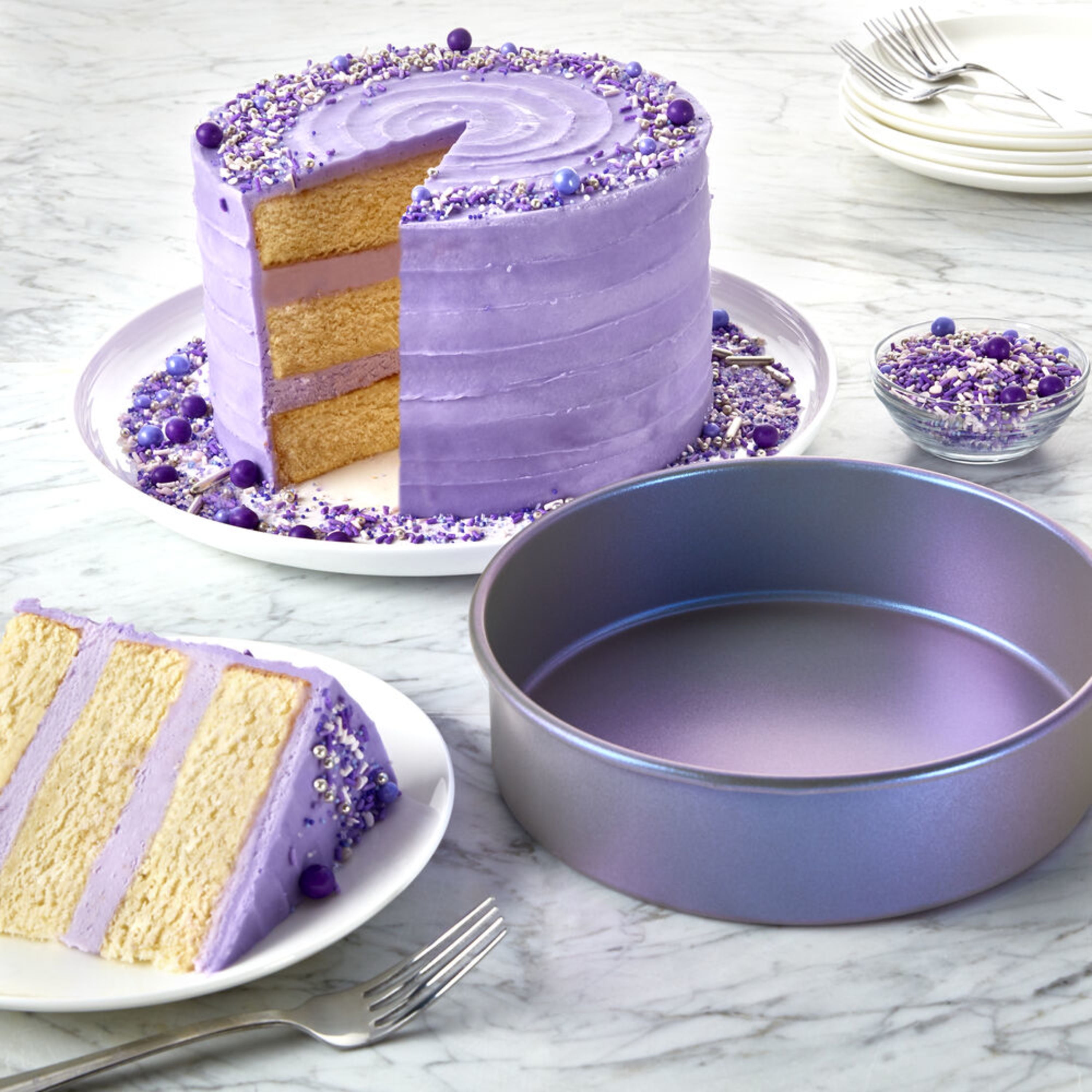 Chicago Metallic Professional 3-piece Non-Stick Round Cake Pan Set - Yahoo  Shopping