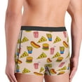 thumbnail image 3 of Goofa Hamburger Pizza Coke Printed Men's Boxer Briefs Underwear, Moisture-Wicking Underwear, Trunk,Soft and Breathable Cotton Underwear-Small, 3 of 9