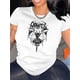 thumbnail image 1 of Camiseta De Manga Corta Para Mujer, Camisetas De Verano Para Pescar, Acampar, Uso DiarioCreative Bat Wing Pattern Printed Women'S Trendy Round Neck Short Sleeve, Simple Casual Sports T-Shirt, Comfor, 1 of 7
