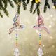 thumbnail image 4 of 2pcs DIY Artificial Diamond Painting Catcher Wind Chime, Special-shaped Artificial Diamond Painting Pendant, Animal Butterfly Love Artificial Diamond Painting Ornament, Keychain, Double-sided Pendant, 4 of 4