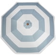 thumbnail image 4 of AMMSUN 7ft Patio Umbrella with Fringe Tassel Outdoor UPF50+ Shade Tilt Shelter,Dusty Blue Stripes, 4 of 9