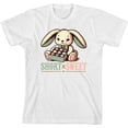 thumbnail image 3 of Short N Sweet Boy's White Crew Neck Short Sleeve Tee-XS, 3 of 4