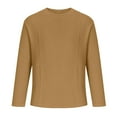 thumbnail image 7 of GigrtiJin Men Crewneck Sports Shirts Breathable Long Sleeve Tops Fashion Pullover Outdoor Gym Casual Fall Tops, 7 of 7