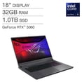 thumbnail image 1 of Open Box - Asus ROG Strix G18 G815LM-IS96 18" Laptop - Eclipse Gray (Intel Core™ Ultra 9 Processor 275HX / 32GB RAM / 1 TB SSD / GeForce RTX™ 5060 Laptop GPU / Windows 11 Home), 1 of 4