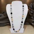 thumbnail image 3 of Crystal & Onyx Necklace, 3 of 3