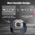 thumbnail image 4 of Composite Nylon Watch Band for Apple Watch Ultra2/Ultra Band 49mm 46mm 45mm 44mm for Men Women, Soft Replacement Watch Band Compatible with iWatch Series 10/9/8/7, 4 of 6