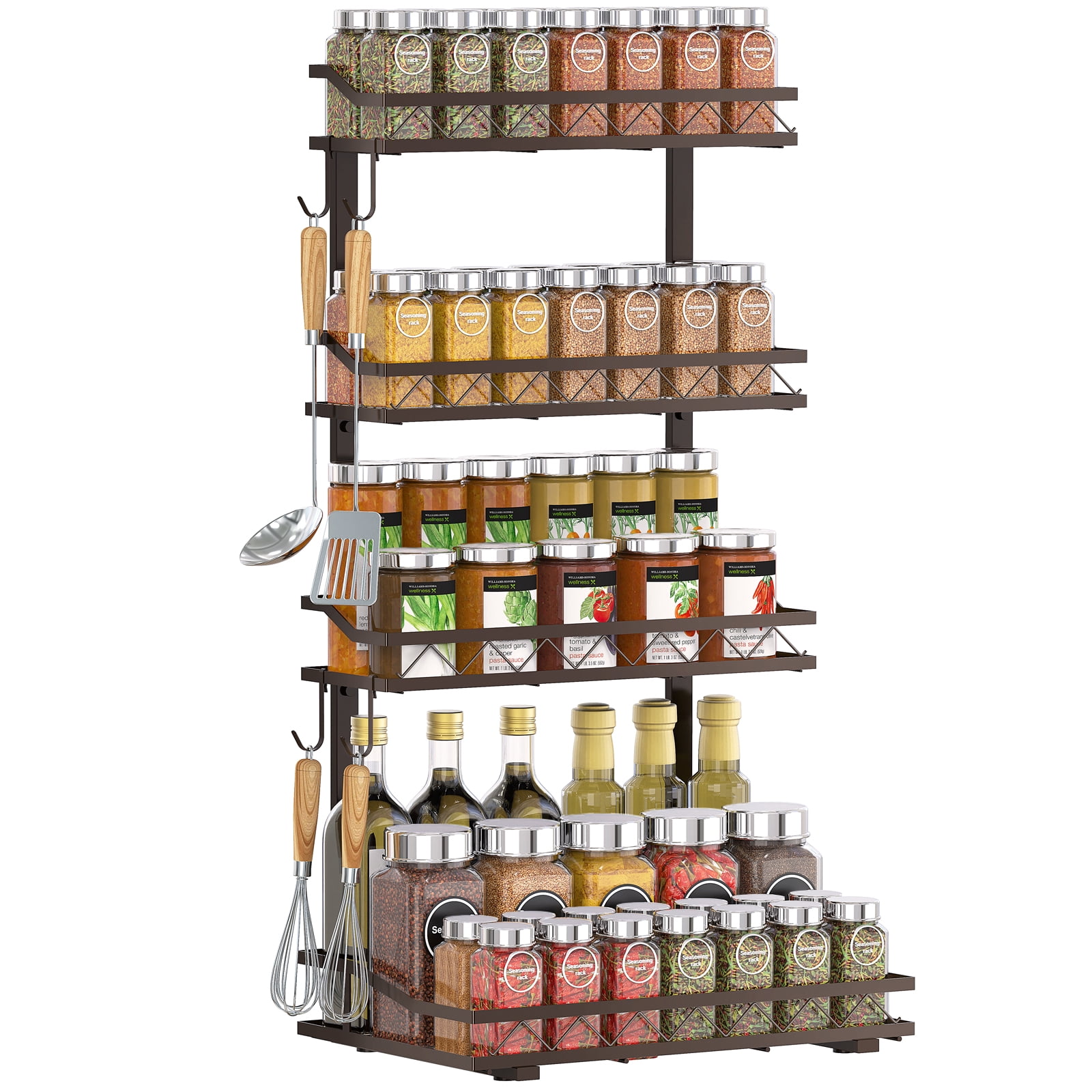Spice Rack, Metal Spice Rack Organizer for Cabinet Hoom Decor