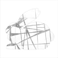 thumbnail image 2 of Great Art Now Geometric Rabbit in Silver I by Jennifer Goldberger, Canvas Wall Art, 24W x 24H, 2 of 2
