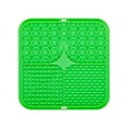 thumbnail image 2 of 8 Inch Dog Lick Pad with 48 Suction Cups Silicone Slow Feeder Mat for Anxiety Relief during Bathing and Grooming, Green, 2 of 7
