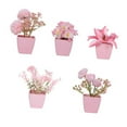 thumbnail image 2 of 5 miniplantas artificiales en maceta, flores artificiales decorativas, bonsái de imitación para estantería, baño, escritorio, decoración del hogar. Estilo D, 2 of 8