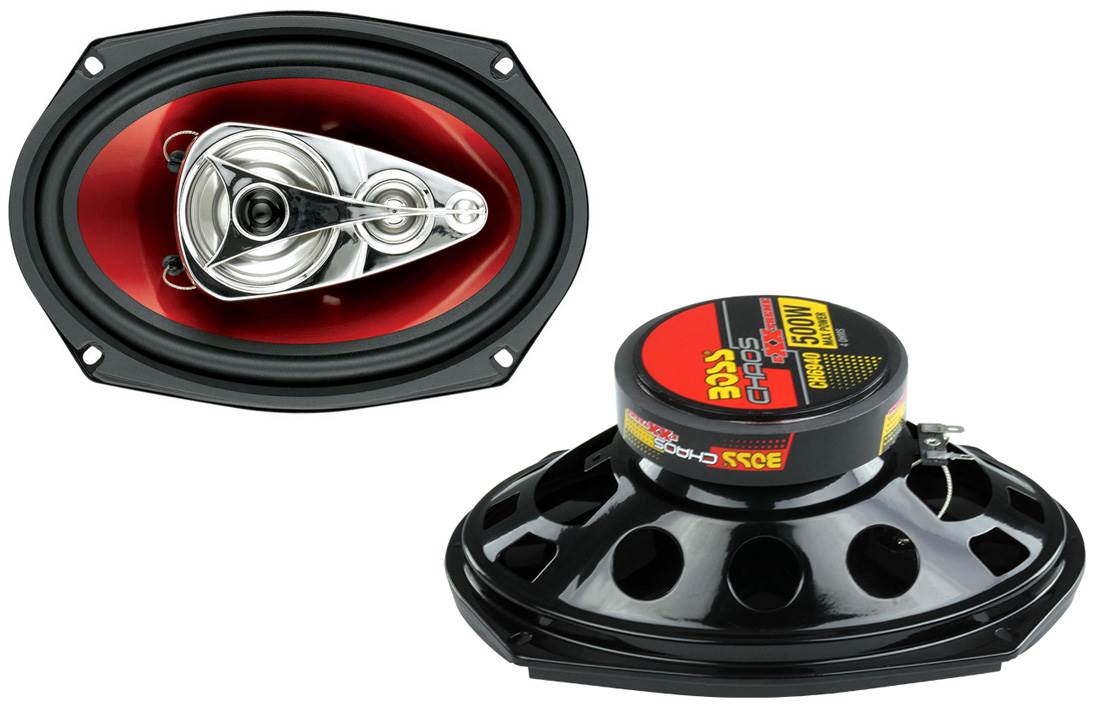 BOSS Audio Chaos CH6940 6x9 Inch 500W 4-Way and CH6CK 2 Way Car Speakers - image 2 of 7