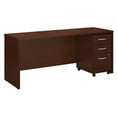 thumbnail image 1 of Series C 72W Office Desk with File Cabinet in Mahogany - Engineered Wood, 1 of 7