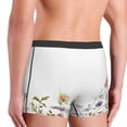thumbnail image 6 of Cauagu Watercolor Floral Print Boxer Briefs for Men,Comfortable Breathable Men's Underwear Moisture Wicking Underpants -Small, 6 of 8