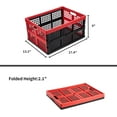 thumbnail image 3 of 3-Pack Plastic Collapsible Storage Crates-30L,Foldable Plastic Crates for Storage (White), 3 of 8